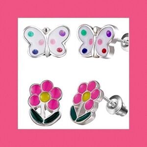 💐 2 Pair Stud Earrings